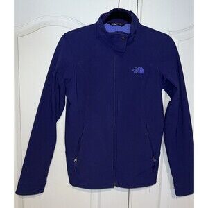 North Face Women Long Sleeve Full Zip Casual Jacket Small Pockets Performance